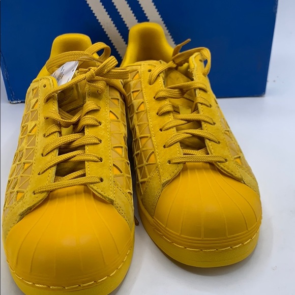 adidas superstar mens yellow